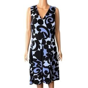 Ann Taylor Sleeveless Fit And Flare Dress Size 10 Work Office Party Fun Preppy